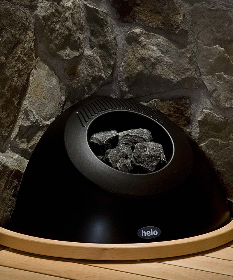 Helo Pikkutonttu Designer Sauna Stove Super-Insulated Black | Leisurequip