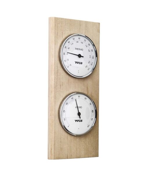 Tylo Classic Sauna Combined Thermometer Hygrometer Birch
