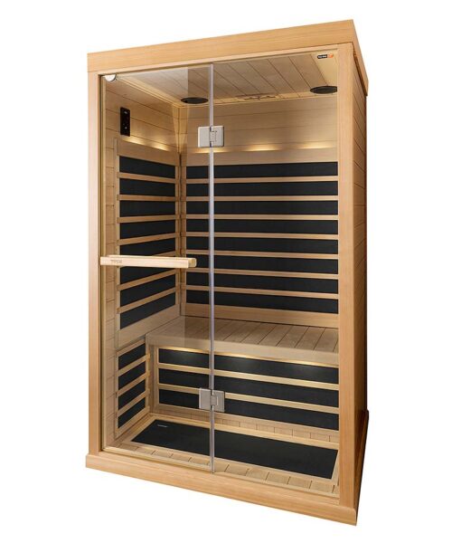 Tylösand T-820 2 Person Infrared Sauna Cabin Glass Front Bluetooth