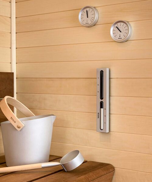 Tylo Brilliant Sauna Thermometer Aluminium Matt