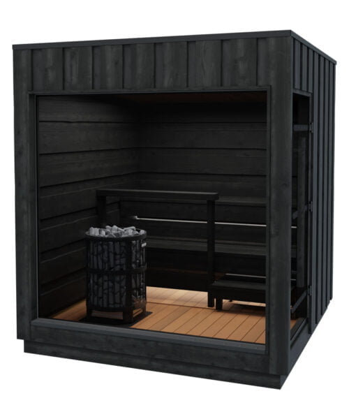 Harvia Legend Panoramic Glass Outdoor Sauna Cabin Kit