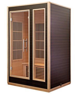 Harvia Radiant 2 Person FAR Infrared Sauna Cabin Hemlock