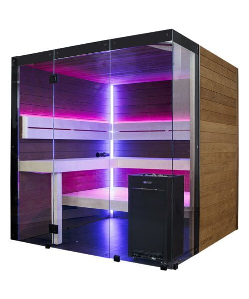 Harvia Block Sauna RGBW Lighting Options