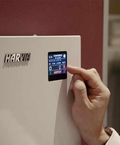Harvia C170VKK Touch Panel Operation