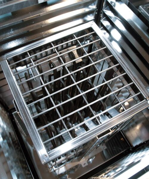 Harvia Modulo Combi Top view of Heater Interior