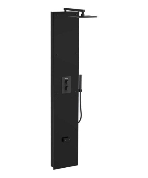 Harvia Nova Steam Shower Column WiFi Black Glass Front