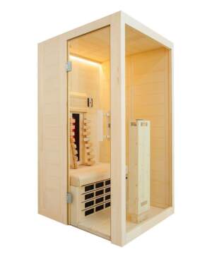 Sentiotec MiniMy 1 Person Infrared Home Sauna Kit Spruce