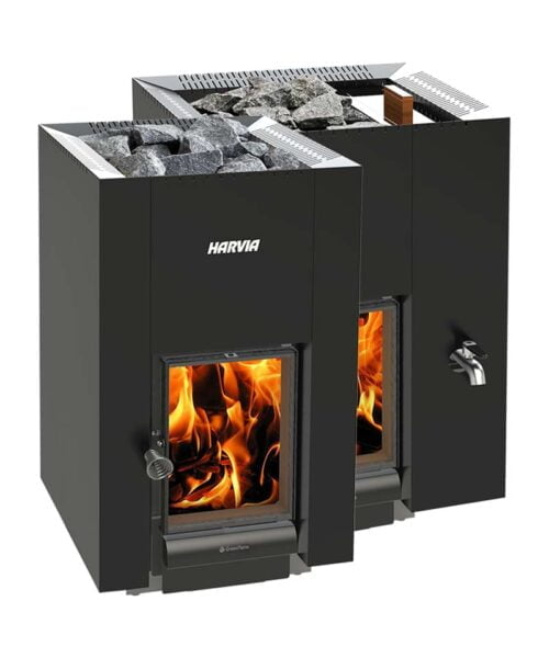 Harvia Linear 22 GreenFlame Low Emission Wood Burning Sauna Heater