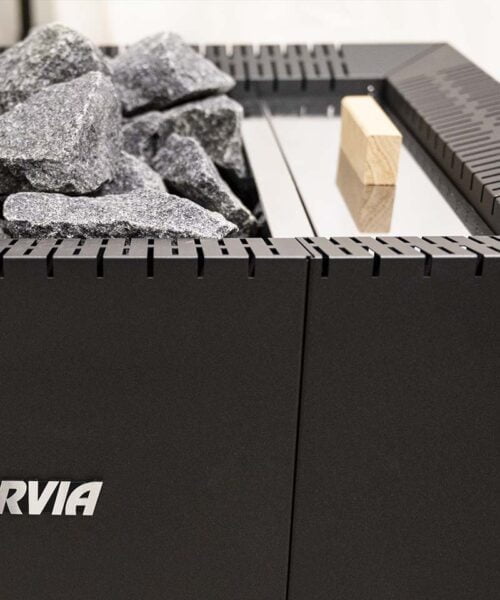 Top detailed view of the Harvia Linear 22 Greenflame RS