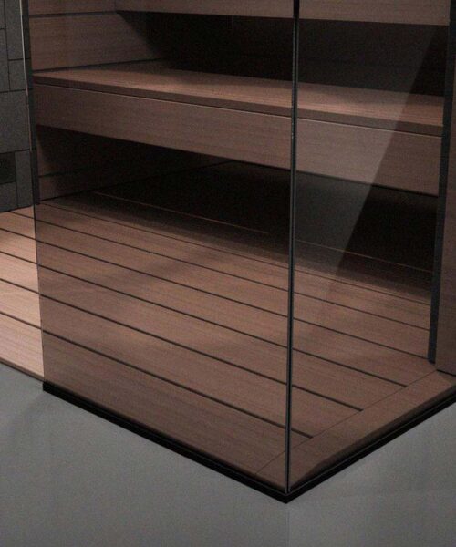 Tylo Reflection Sauna Floor Grating Pre-fabricated Alder Aspen
