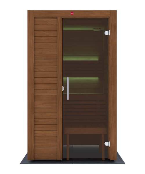 Harvia Utu Double 2 Person Sauna ThermoAspen Glass Door