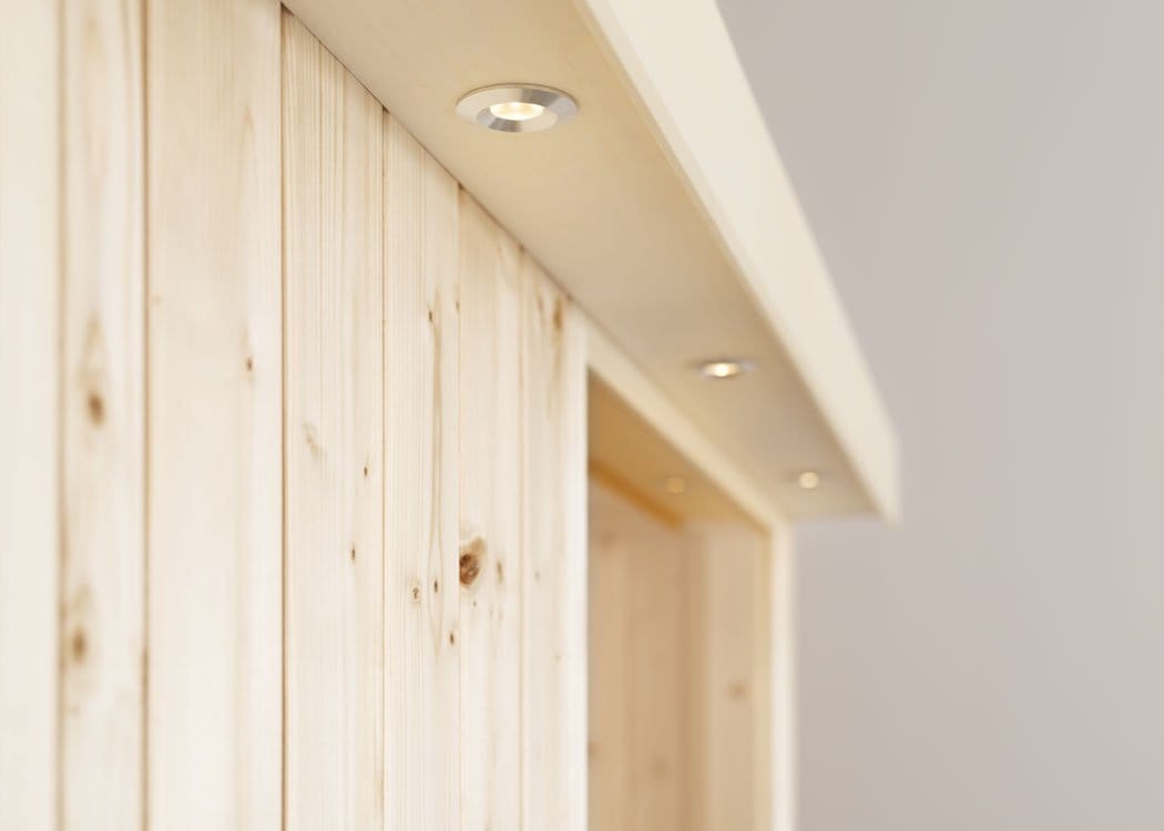 The light aroma and finish of Nordic pine makes it a popular sauna wood choice